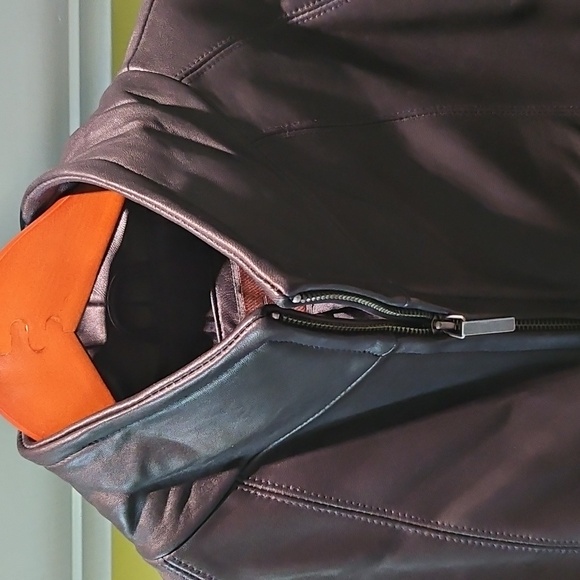 Siena Black Leather Jacket Size Large - Picture 2 of 9